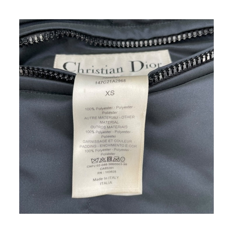 クリスチャン・ディオール Christian Dior オブリーク総柄リバーシブルパファージャケット 147C21A2968 ネイビー ポリエステル レディース その他アウター