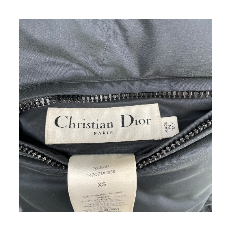 クリスチャン・ディオール Christian Dior オブリーク総柄リバーシブルパファージャケット 147C21A2968 ネイビー ポリエステル レディース その他アウター