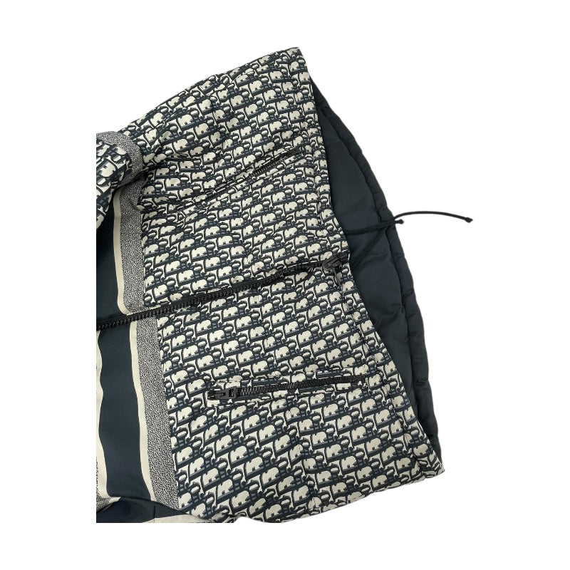 クリスチャン・ディオール Christian Dior オブリーク総柄リバーシブルパファージャケット 147C21A2968 ネイビー ポリエステル レディース その他アウター