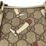 グッチ GUCCI ブーツモチーフGGスプリームハンドバッグ 257250 ベージュ PVC レディース ハンドバッグ