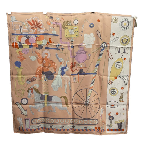 エルメス HERMES カレ90 TEA FOR TWO マルチカラー シルク レディース スカーフ