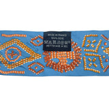 エルメス HERMES ツイリー KELLYENPERLES ブルーxオレンジ シルク レディース スカーフ