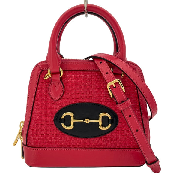 グッチ GUCCI ホースビット1955 2WAYバッグ 640716 レッド レザー レディース ショルダーバッグ