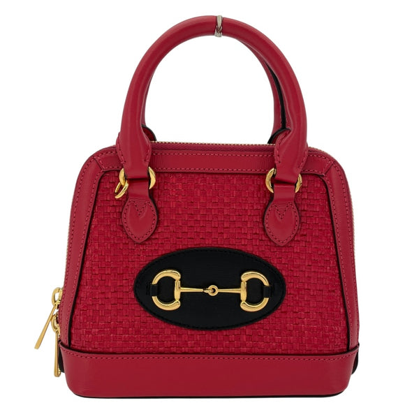 グッチ GUCCI ホースビット1955 2WAYバッグ 640716 レッド レザー レディース ショルダーバッグ