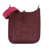 エルメス HERMES エヴリンTPM W刻 ルージュアッシュ シルバー金具 トリヨンクレマンス レディース ショルダーバッグ