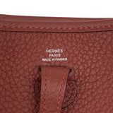 エルメス HERMES エヴリンTPM W刻 ルージュアッシュ シルバー金具 トリヨンクレマンス レディース ショルダーバッグ