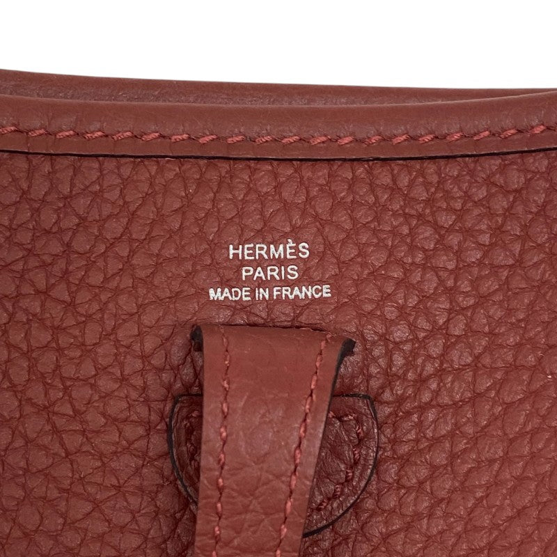 エルメス HERMES エヴリンTPM W刻 ルージュアッシュ シルバー金具 トリヨンクレマンス レディース ショルダーバッグ