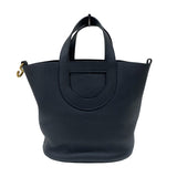 エルメス HERMES インザループ23 B刻印 (2023年製) ブラック ゴールド金具 トリヨンクレマンス レディース ハンドバッグ