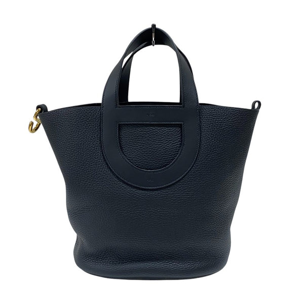 エルメス HERMES インザループ23 B刻印 (2023年製) ブラック ゴールド金具 トリヨンクレマンス レディース ハンドバッグ