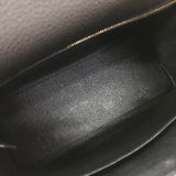 エルメス HERMES ケリータッチ25 内縫い B刻印 ブラック ゴールド金具 トゴ・リザード レディース ショルダーバッグ