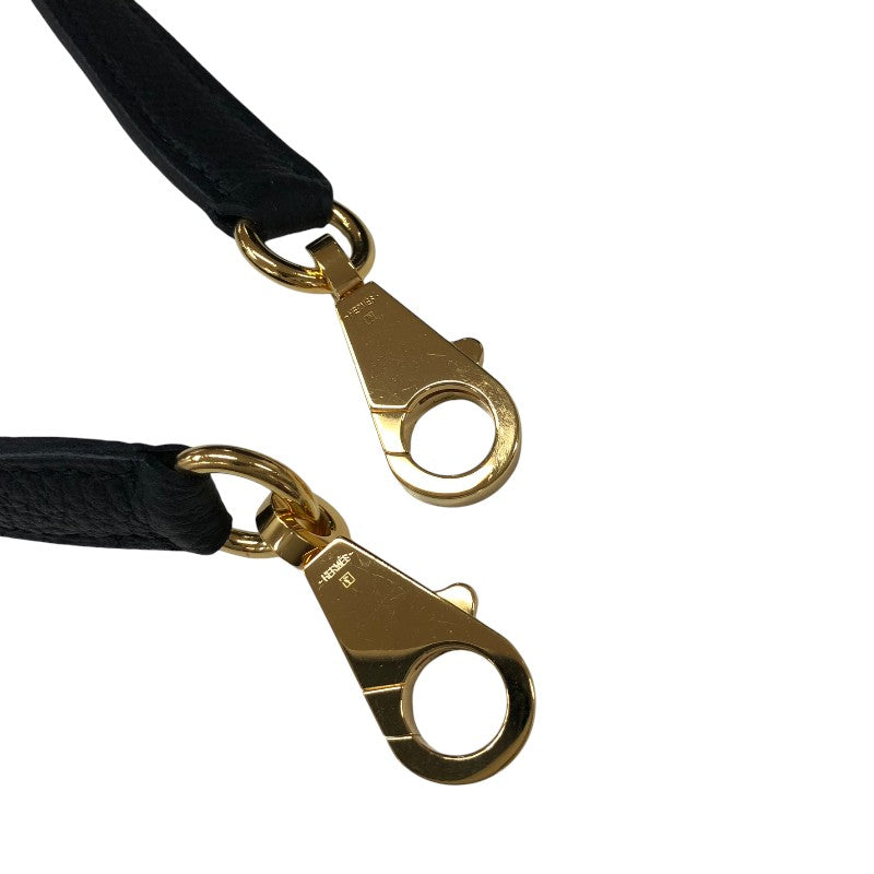 エルメス HERMES ケリータッチ25 内縫い B刻印 ブラック ゴールド金具 トゴ・リザード レディース ショルダーバッグ