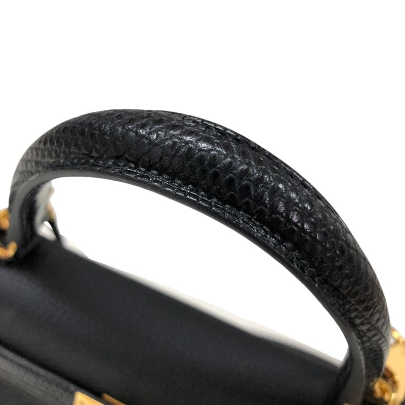 エルメス HERMES ケリータッチ25 内縫い B刻印 ブラック ゴールド金具 トゴ・リザード レディース ショルダーバッグ