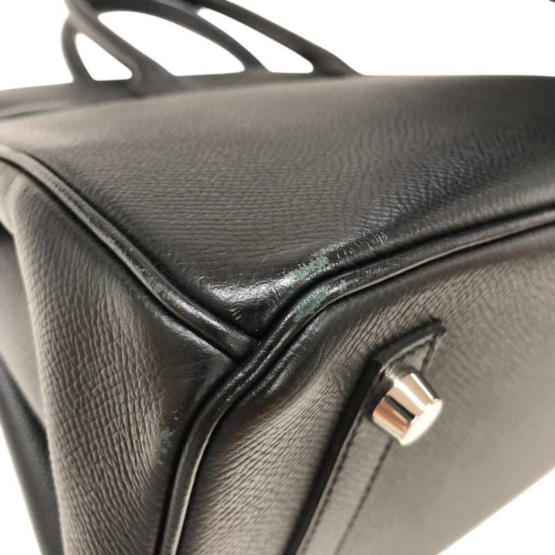 エルメス HERMES バーキン30 C刻 ブラック シルバー金具 エプソン レディース ハンドバッグ