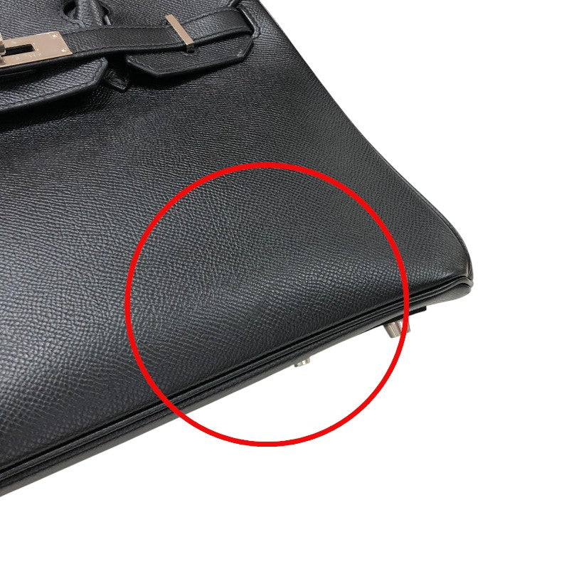 エルメス HERMES バーキン30 C刻 ブラック シルバー金具 エプソン レディース ハンドバッグ