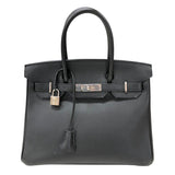 エルメス HERMES バーキン30 C刻 ブラック シルバー金具 エプソン レディース ハンドバッグ