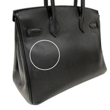 エルメス HERMES バーキン30 C刻 ブラック シルバー金具 エプソン レディース ハンドバッグ