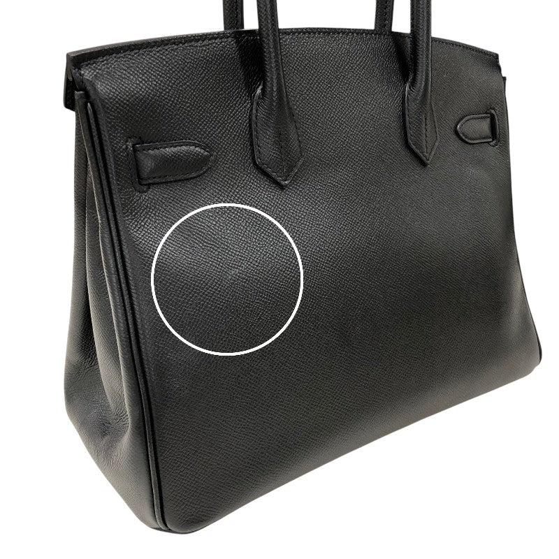 エルメス HERMES バーキン30 C刻 ブラック シルバー金具 エプソン レディース ハンドバッグ