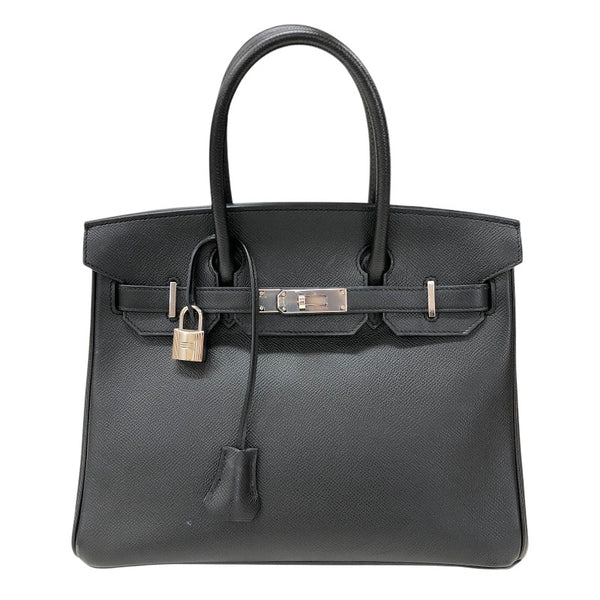 エルメス HERMES バーキン30 C刻 ブラック シルバー金具 エプソン レディース ハンドバッグ