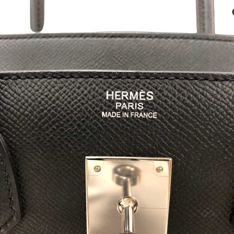 エルメス HERMES バーキン30 C刻 ブラック シルバー金具 エプソン レディース ハンドバッグ