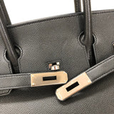 エルメス HERMES バーキン30 C刻 ブラック シルバー金具 エプソン レディース ハンドバッグ