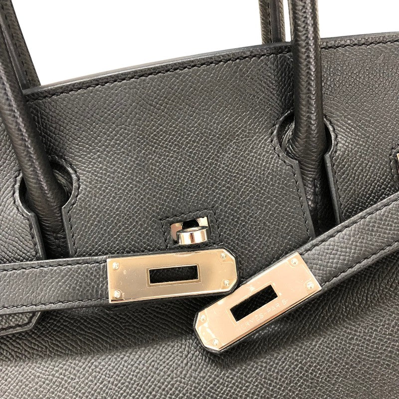 エルメス HERMES バーキン30 C刻 ブラック シルバー金具 エプソン レディース ハンドバッグ