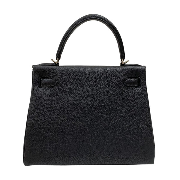 エルメス HERMES ケリー28 内縫い Z刻 ブラック シルバー金具 トゴ レディース ハンドバッグ ショルダーバッグ