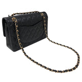 シャネル CHANEL マトラッセ25 A01112 76番台 ブラック ゴールド金具 キャビアスキン レディース ショルダーバッグ