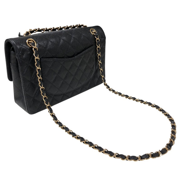 シャネル CHANEL マトラッセ25 A01112 76番台 ブラック ゴールド金具 キャビアスキン レディース ショルダーバッグ