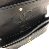 シャネル CHANEL マトラッセ25 A01112 76番台 ブラック ゴールド金具 キャビアスキン レディース ショルダーバッグ