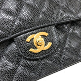 シャネル CHANEL マトラッセ25 A01112 76番台 ブラック ゴールド金具 キャビアスキン レディース ショルダーバッグ