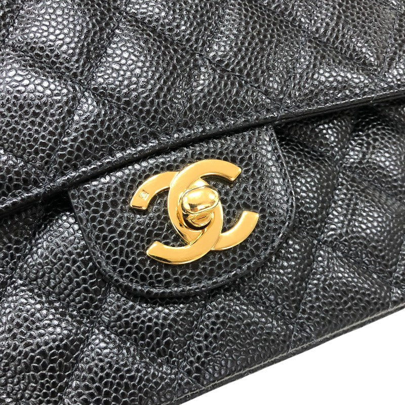 シャネル CHANEL マトラッセ25 A01112 76番台 ブラック ゴールド金具 キャビアスキン レディース ショルダーバッグ