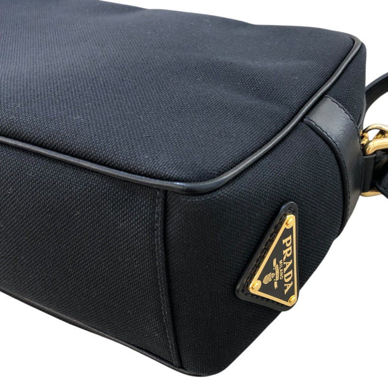 プラダ PRADA ジャガードロゴショルダーバッグ 1BH089 ブラック 　ゴールド金具 ナイロンジャガード レディース ショルダーバッグ
