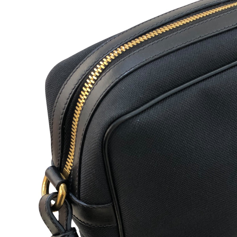 プラダ PRADA ジャガードロゴショルダーバッグ 1BH089 ブラック 　ゴールド金具 ナイロンジャガード レディース ショルダーバッグ
