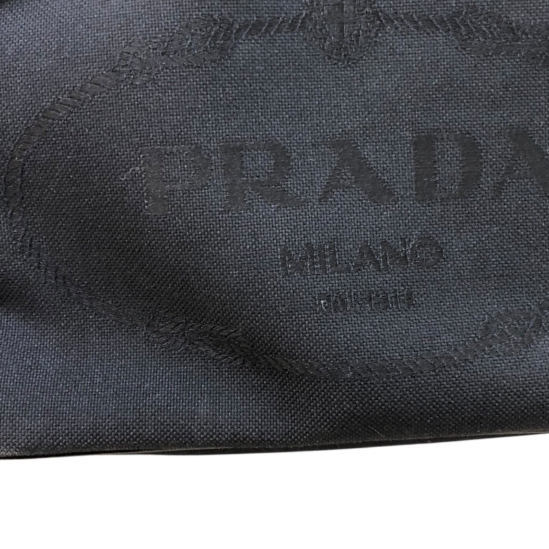 プラダ PRADA ジャガードロゴショルダーバッグ 1BH089 ブラック 　ゴールド金具 ナイロンジャガード レディース ショルダーバッグ