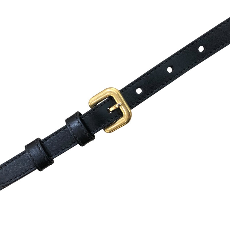 プラダ PRADA ジャガードロゴショルダーバッグ 1BH089 ブラック 　ゴールド金具 ナイロンジャガード レディース ショルダーバッグ