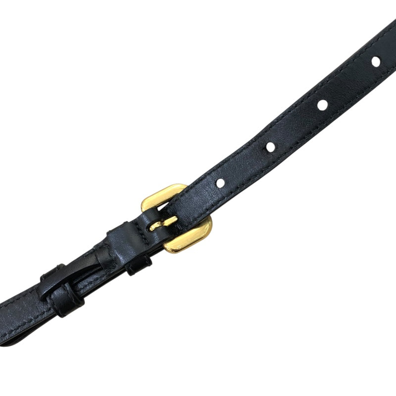 プラダ PRADA ジャガードロゴショルダーバッグ 1BH089 ブラック 　ゴールド金具 ナイロンジャガード レディース ショルダーバッグ