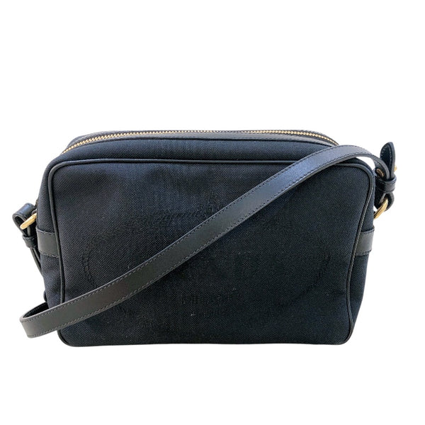 プラダ PRADA ジャガードロゴショルダーバッグ 1BH089 ブラック 　ゴールド金具 ナイロンジャガード レディース ショルダーバッグ