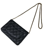 シャネル CHANEL マトラッセチェーンウォレット AP0250 ブラック ゴールド金具 キャビアスキン レディース ウォレットチェーン