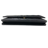 シャネル CHANEL マトラッセチェーンウォレット AP0250 ブラック ゴールド金具 キャビアスキン レディース ウォレットチェーン