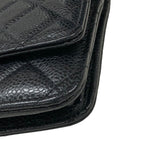 シャネル CHANEL マトラッセチェーンウォレット AP0250 ブラック ゴールド金具 キャビアスキン レディース ウォレットチェーン