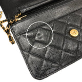 シャネル CHANEL マトラッセチェーンウォレット AP0250 ブラック ゴールド金具 キャビアスキン レディース ウォレットチェーン