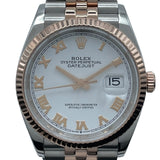 ロレックス ROLEX デイトジャスト36 ランダムシリアル 126231 ホワイト K18PG/SS 自動巻き メンズ 腕時計