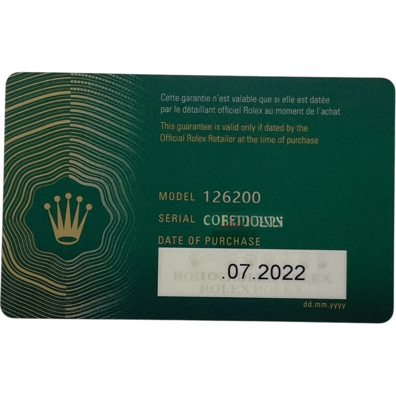 ロレックス ROLEX デイトジャスト フルーテッドモチーフ 116200 ブルー SS 自動巻き メンズ 腕時計