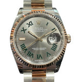 ロレックス ROLEX デイトジャスト36　スレート 126231 グレー SS/PG 自動巻き メンズ 腕時計