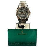ロレックス ROLEX デイトジャスト36　スレート 126231 グレー SS/PG 自動巻き メンズ 腕時計