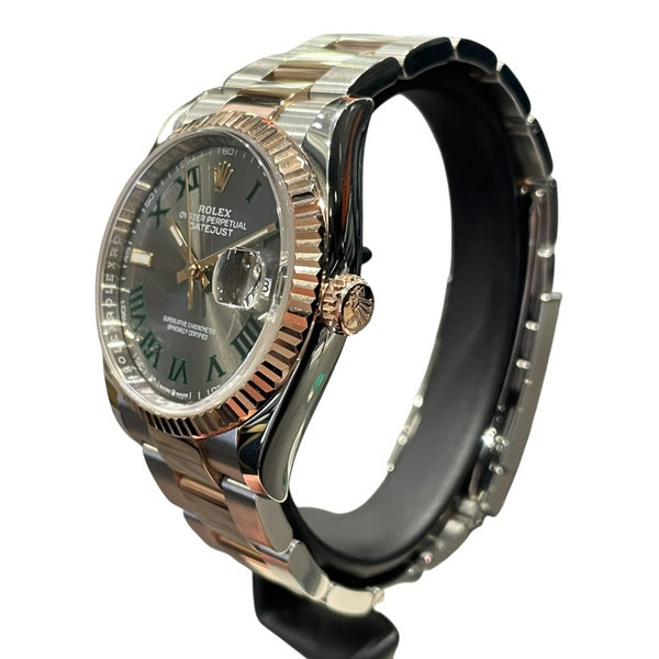 ロレックス ROLEX デイトジャスト36　スレート 126231 グレー SS/PG 自動巻き メンズ 腕時計