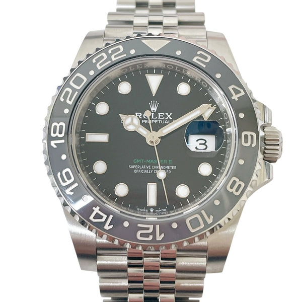 ロレックス ROLEX GMTマスター２ 126710GRNR ブラック SS メンズ 腕時計