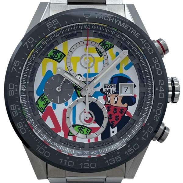 タグ・ホイヤー TAG HEUER カレラ キャリバーホイヤー01 クロノグラフ CAR201AA.BA0714 ホワイト SS メンズ 腕時計