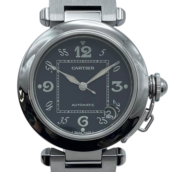 カルティエ Cartier パシャC W31043M7 ブラック SS レディース 腕時計
