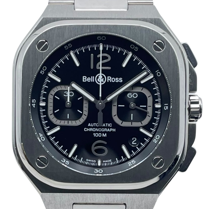 ベル＆ロス Bell & Ross BR 05 クロノ ブラック スティール BR05C-BL-ST/SST ブラック SS メンズ 腕時計